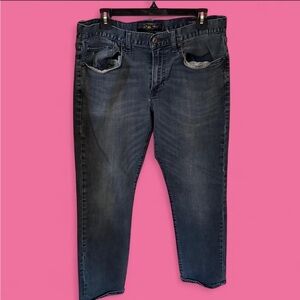 Lucky Brand Men's Slim Straight Jeans in Dark Blue Wash